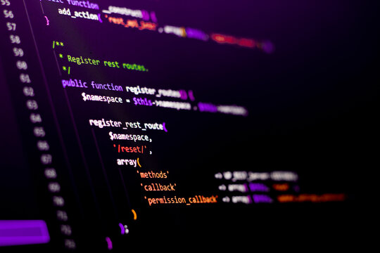 PHP Laravel coding. Backend code can be used as background