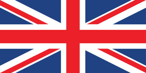 UK, Union Jack flag, United Kingdom, european country, vector illustration