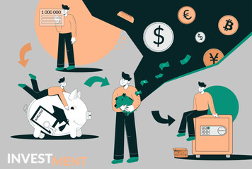 Flat Investment Portfolio Diversification Composition