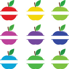 Apple Name Tags and Labels. Back to school and teachers design