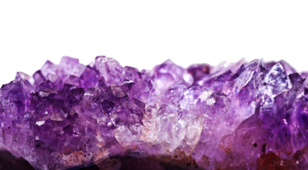 Crystals. Amethyst is violet variety of crystal quartz. Macro Texture. 