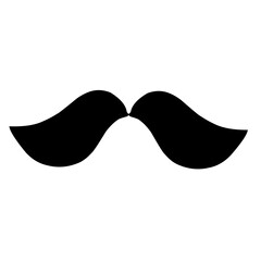 Fototapeta premium Illustration of adult male mustache graphic design.