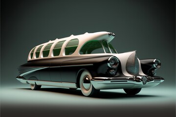 limousine with a unique design - obrazy, fototapety, plakaty