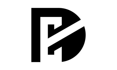 icon alphabet letter DE logo
