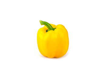 Yellow bell pepper  isolated on white background