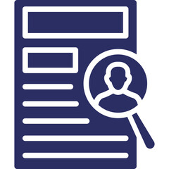 Find personnel, hiring Vector Icon which can easily modify or edit


