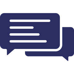 Chat bubble, communication Vector Icon Fully Editable
