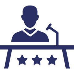 Conference, public speaker Vector Icon which can easily modify or edit

