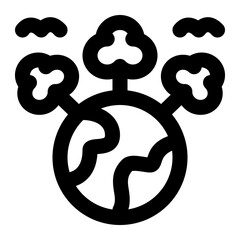 Earth Line Style Icon  vector design and illustration template