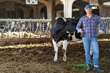 portrait of a man on livestock ranches