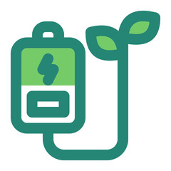 Green Power Green Style Icon  vector design and illustration template