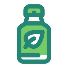 Reusable Bottle Green Style Icon  vector design and illustration template
