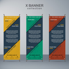 business x banner with mandala template