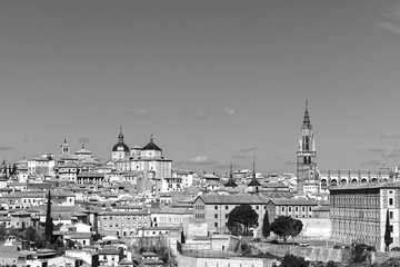 Fototapeta na wymiar Toledo in B&W, Spain