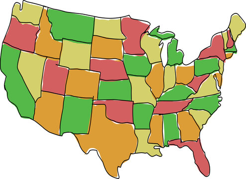 country map america