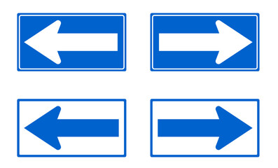 一方通行の矢印アイコン　道路標識