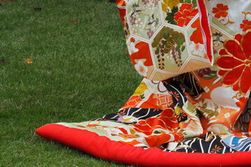 着物女性の足元