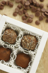 Fototapeta premium Culinary photography. Candy truffle