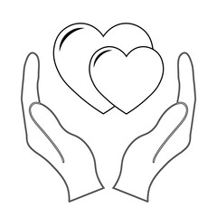 Simple illustration of heart icon for St. Valentines Day