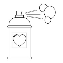 Simple illustration of heart icon for St. Valentines Day