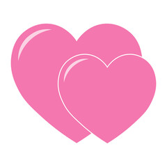 Simple illustration of heart icon for St. Valentines Day