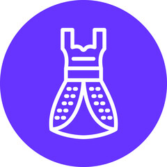 Wedding Female Dress Icon Style