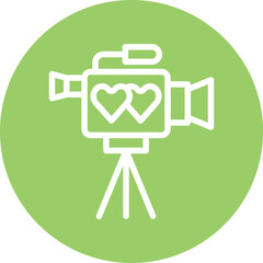 Video Camera Icon Style