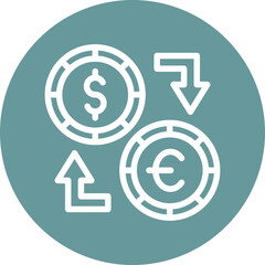 Money Exchange Icon Style