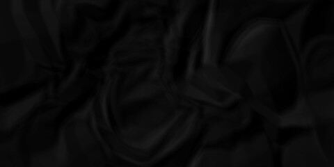 	
Dark Black facbric paper backdrop crumpled texture. dark black textured crumpled black paper background. panorama black paper texture background, crumpled pattern.