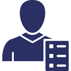 Avatar, checklist Vector Icon
