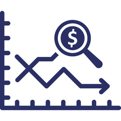 Chart, financing Vector Icon
