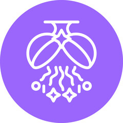 Confetti Ball Icon Style