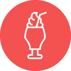 Milkshake Icon Style