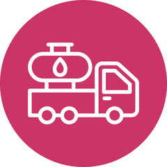 Oil Truck Icon Style