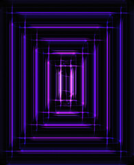 Abstract purple entry