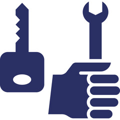 Key, key issues and concerns Vector Icon


