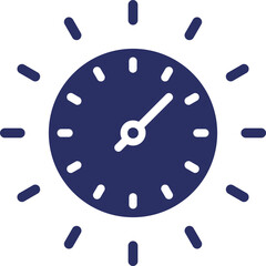 Clock, performance Vector Icon

