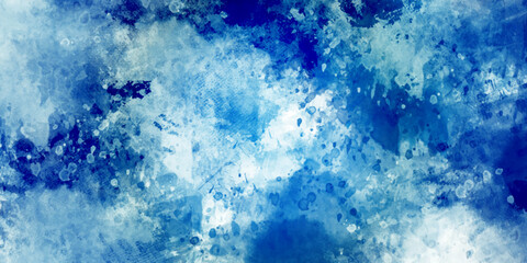 Hand painted watercolor sky and clouds, Light blue watercolor background with vintage texture design. abstract watercolor background, vector illustration
