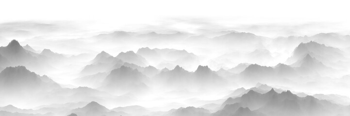 misty mountain landscape