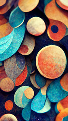 abstract colorful defocused circular faculaabstract background illustration Generative AI Content by Midjourney