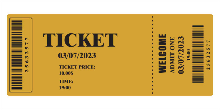 concert ticket, event vector, illustration
