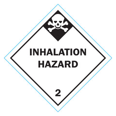 Obraz premium Class 2 symbol, inhalation hazard. vector illustration