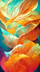Gradient blob abstract glow background illustration Generative AI Content by Midjourney