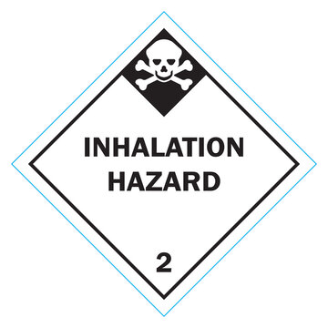 Class 2 symbol, inhalation hazard. vector illustration