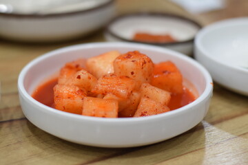 韓国　大根キムチ　Radish Kimchi