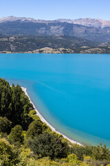 Fototapeta na wymiar View over the beautiful Lago General Carrera in southern Chile