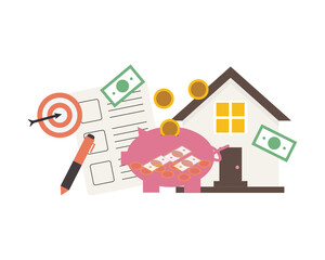 money plan to Save money for house or property investment