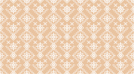 Fabric pattern, geometric shapes come together to form a pattern, which will have a seamless pattern