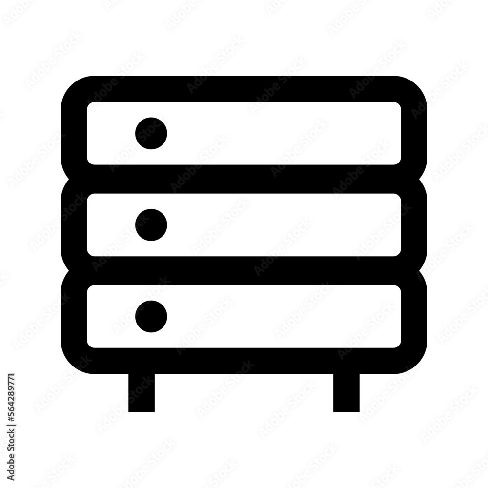 Poster server. database. computing icon. vector.