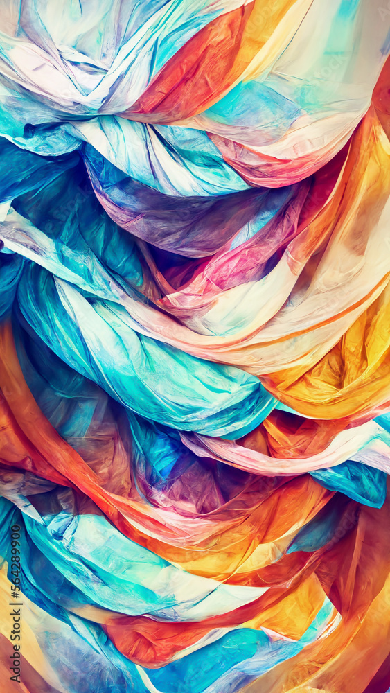 Wall mural abstract blurred gradient mesh pure background in bright illustration generative ai content by midjo